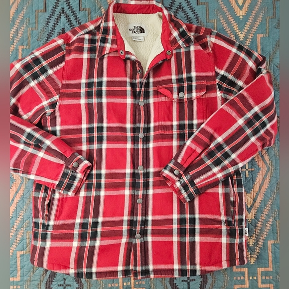The North Face Men's Red Plaid Jacket‎ - Picture 1 of 7